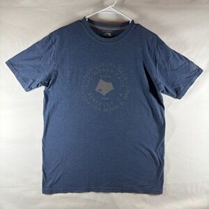 North Face Men's Medium Heather Blue Classic Fit Short Sleeve Tshirt